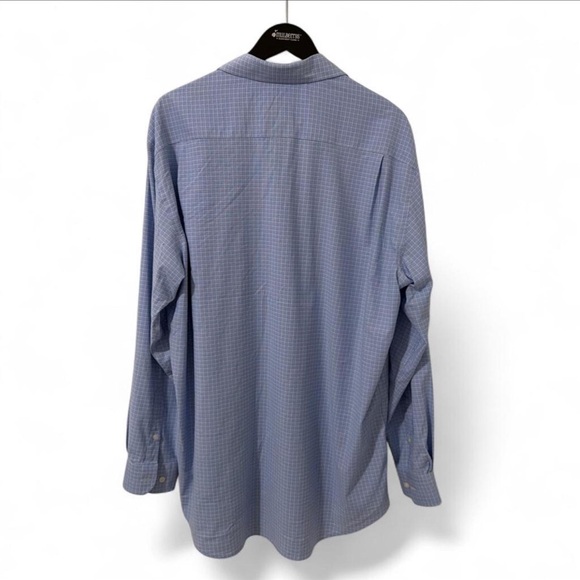 Joseph Abboud Light Blue Checkered Button Down Shirt - Picture 5 of 5